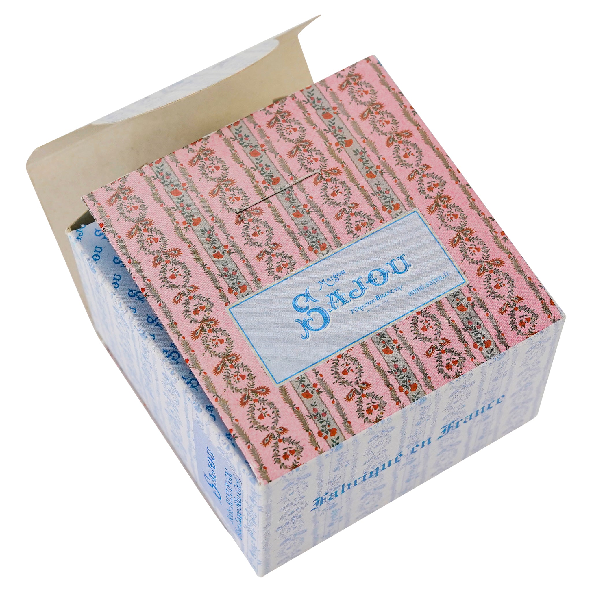 Sajou Cross Stitch Kit Tin - Blue or Red