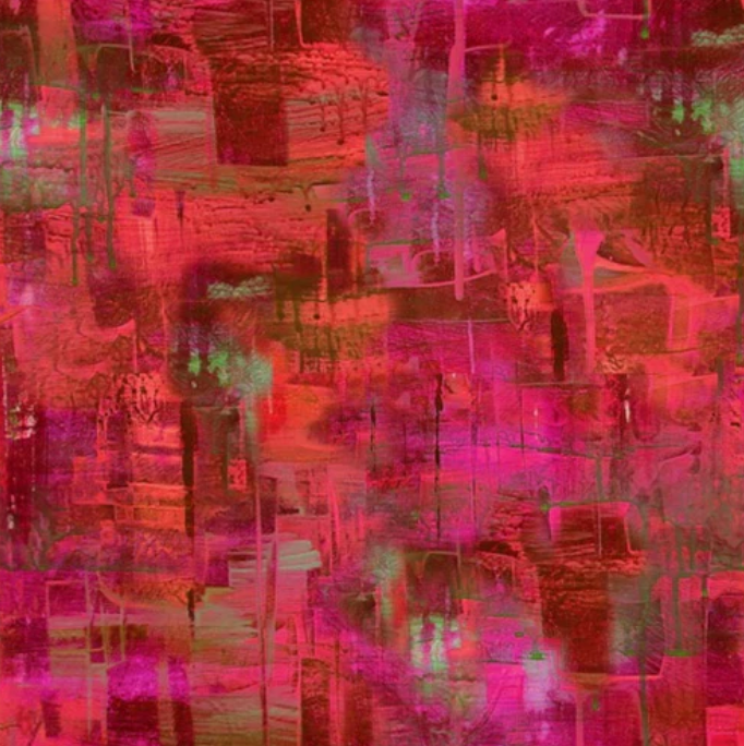 KK Fabric Red Ripples Wideback