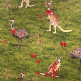 KK Fabrics, The Night Before Christmas Green