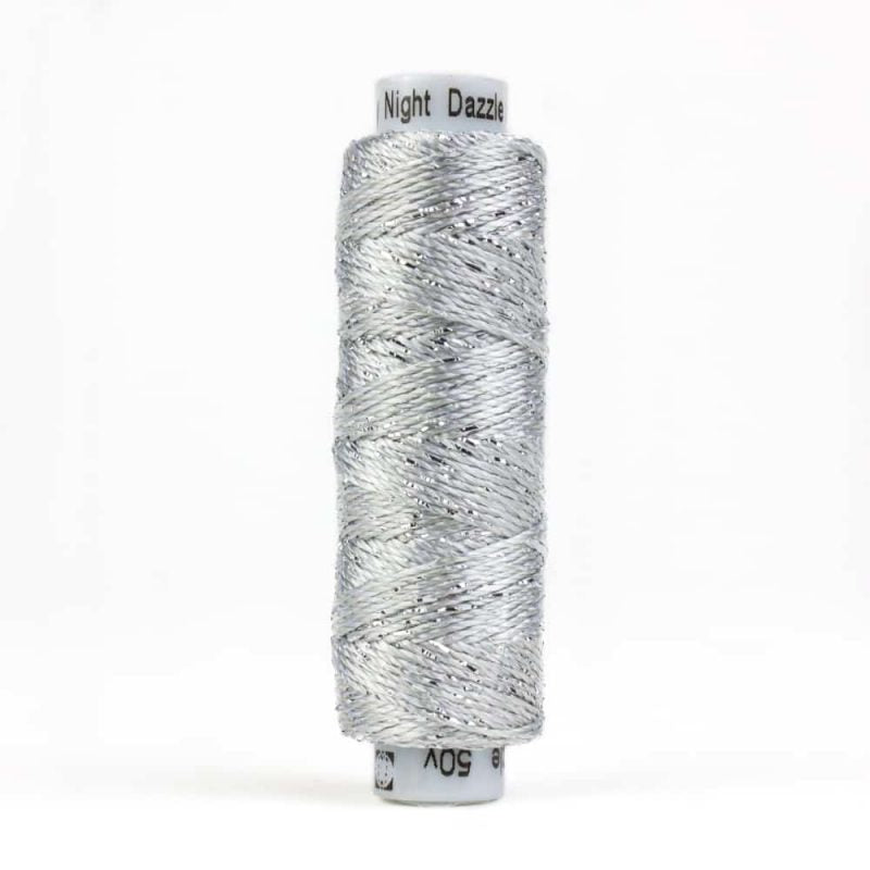Thread - SNDazzle Rayon Metallic - 8Wt - DZM30 - Ice