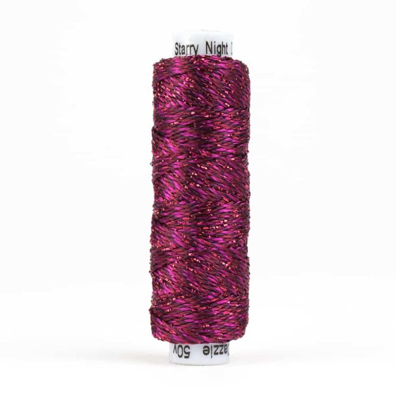 Thread - SNDazzle Rayon Metallic - 8Wt - DZM33 - Merlot