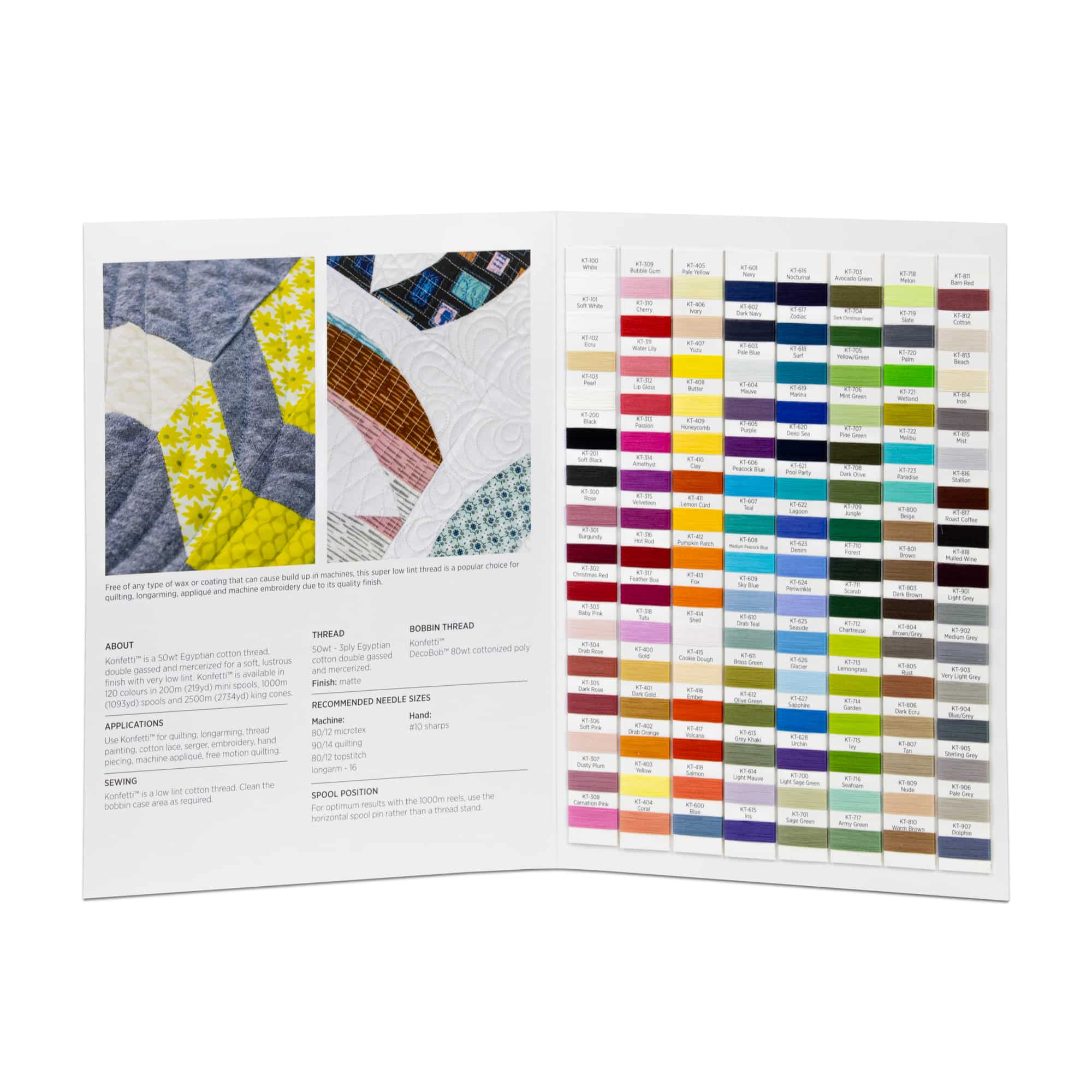 WonderFil Thread Colour Cards