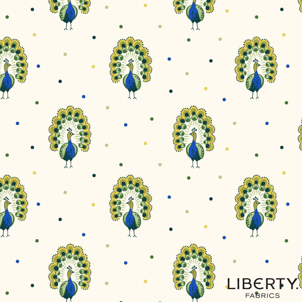Liberty Garden Party Proud Peacocks L01667339B