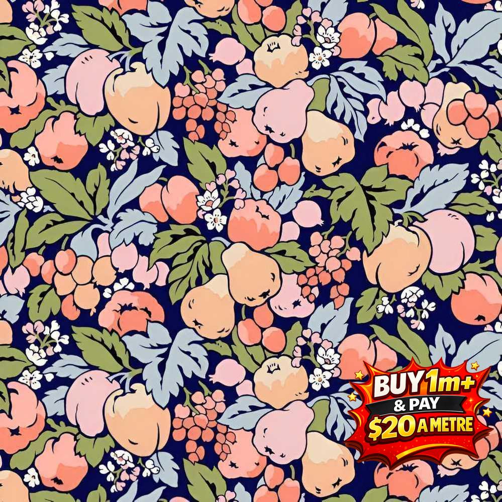 TREE OF LIFE WOODLAND PASTELS - L01667374B - 100% LASENBY COTTON