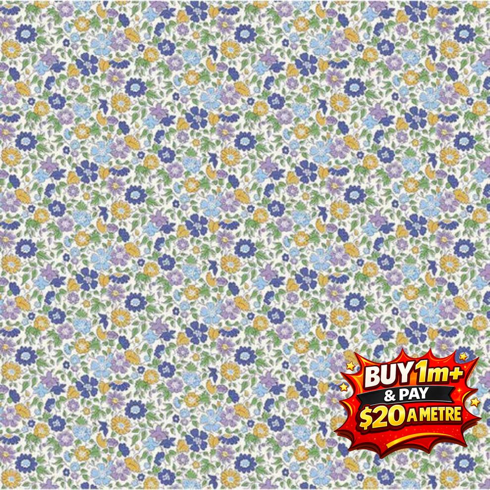 LONDON BOUQUET PALACE - L01667422B - 100% Cotton