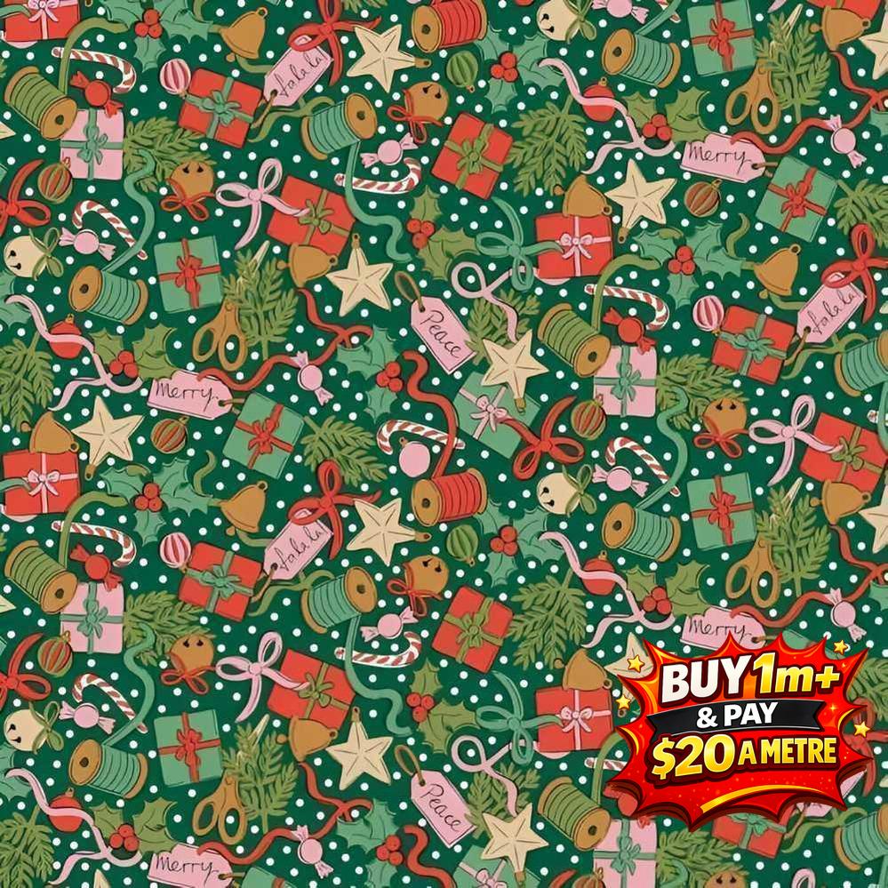 FESTIVE GREETINGS - FESTIVE GIFTING - L01667433A - 100% LASENBY COTTON