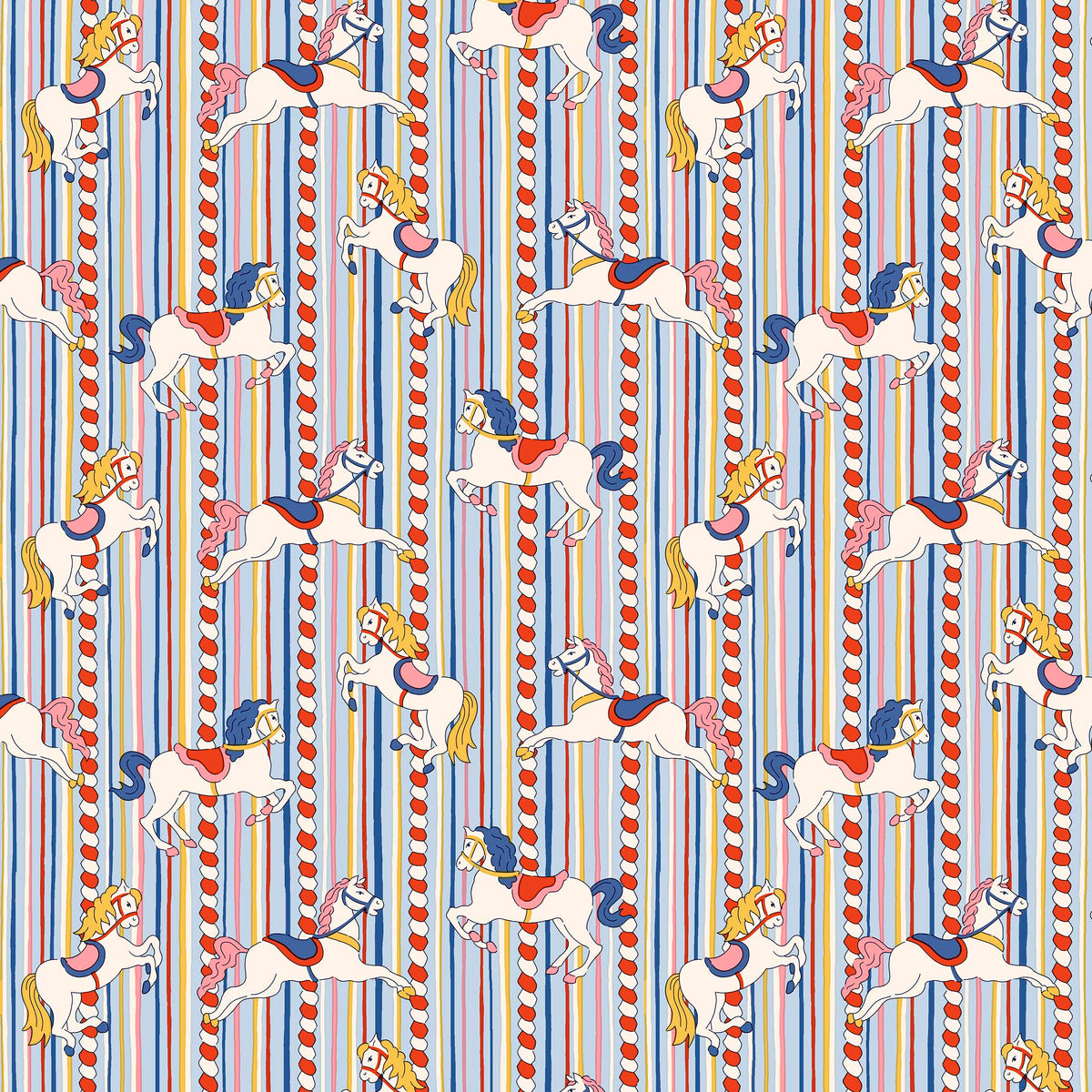 SUMMER FAIR EMOLLY CAROUSEL - L01667502A - 100% Cotton