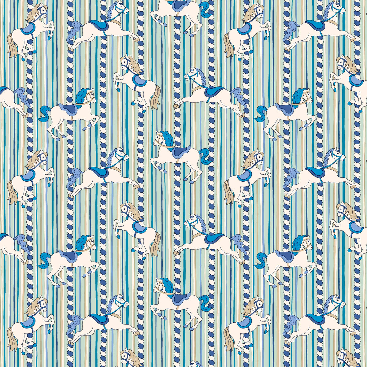 SUMMER FAIR EMOLLY CAROUSEL - L01667502B - 100% Cotton