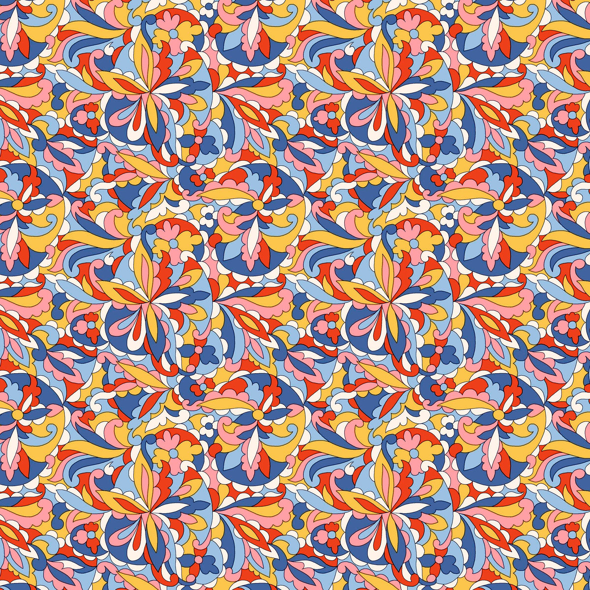 SUMMER FAIR SWIRLING - L01667504A - 100% Cotton