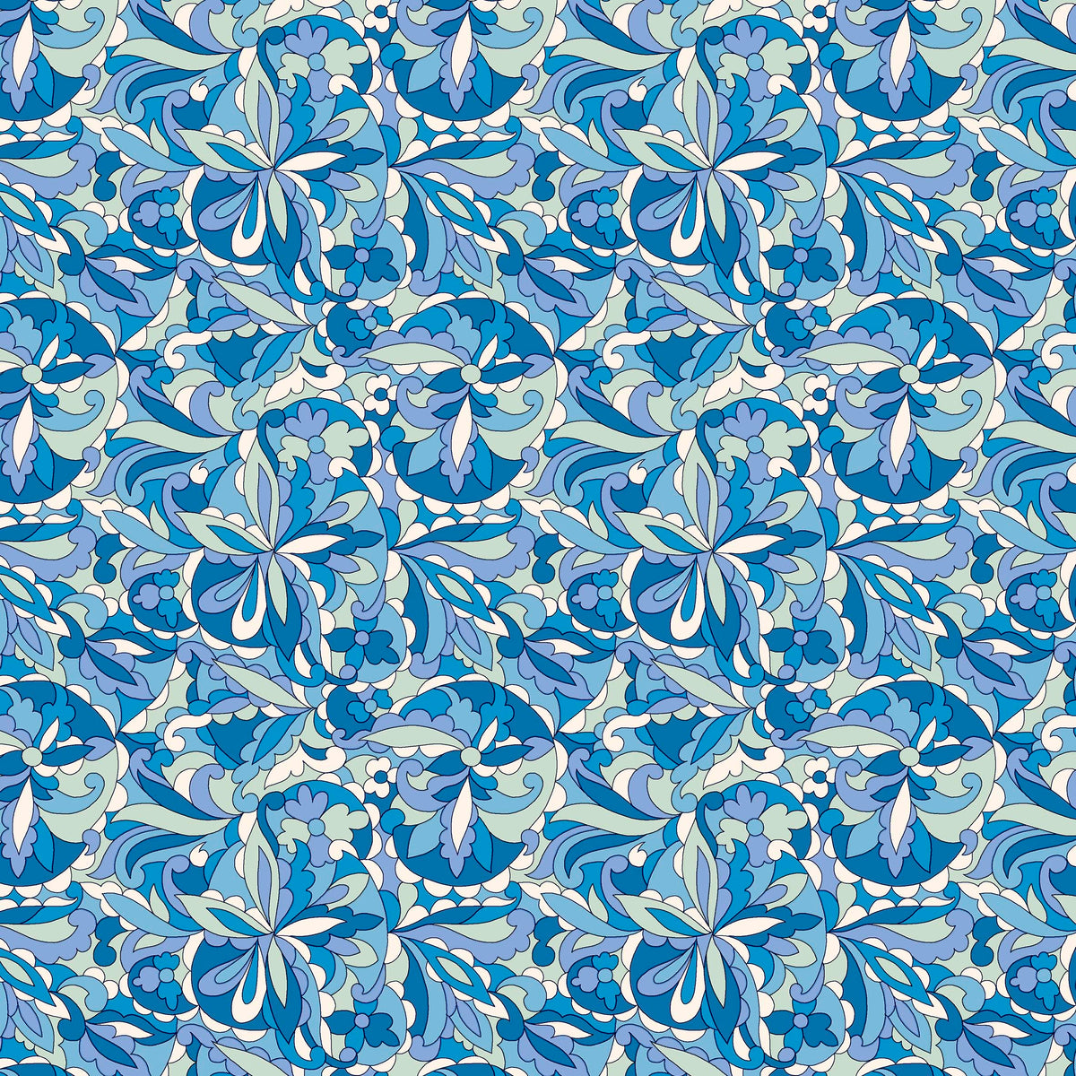 SUMMER FAIR SWIRLING - L01667504B - 100% Cotton