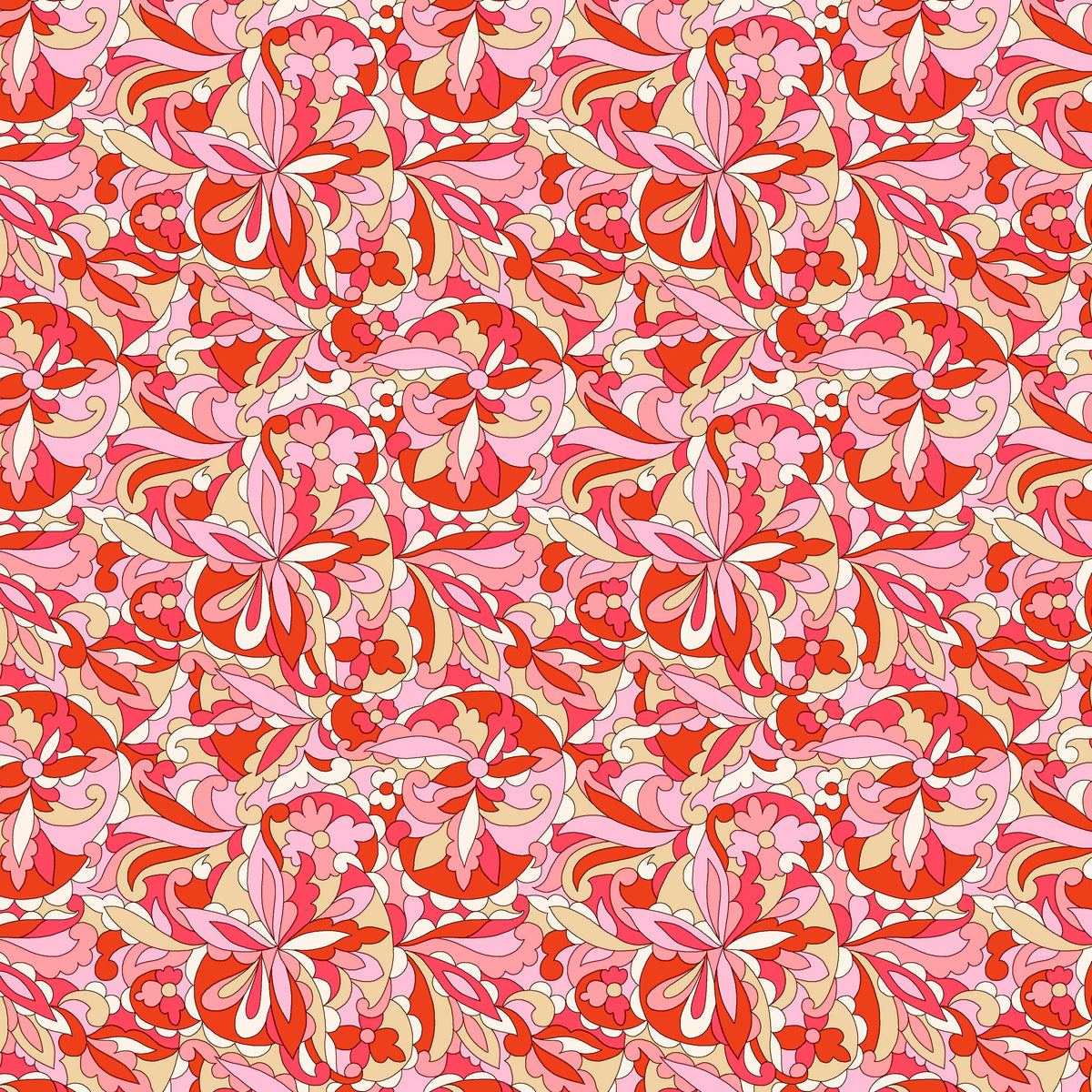 SUMMER FAIR SWIRLING - L01667504C - 100% Cotton