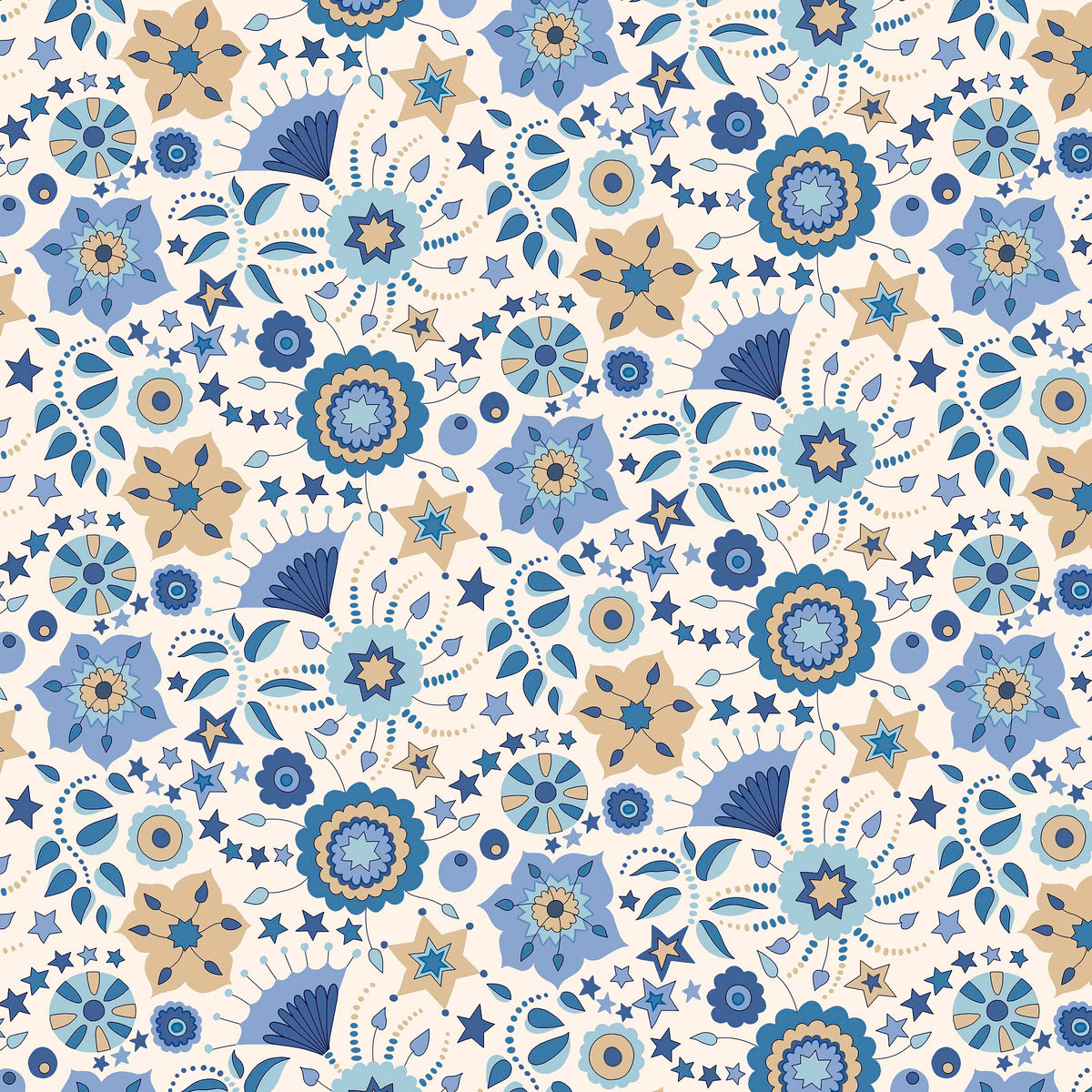 SUMMER FAIR FESTIVAL FLORALS - L01667505B - 100% Cotton