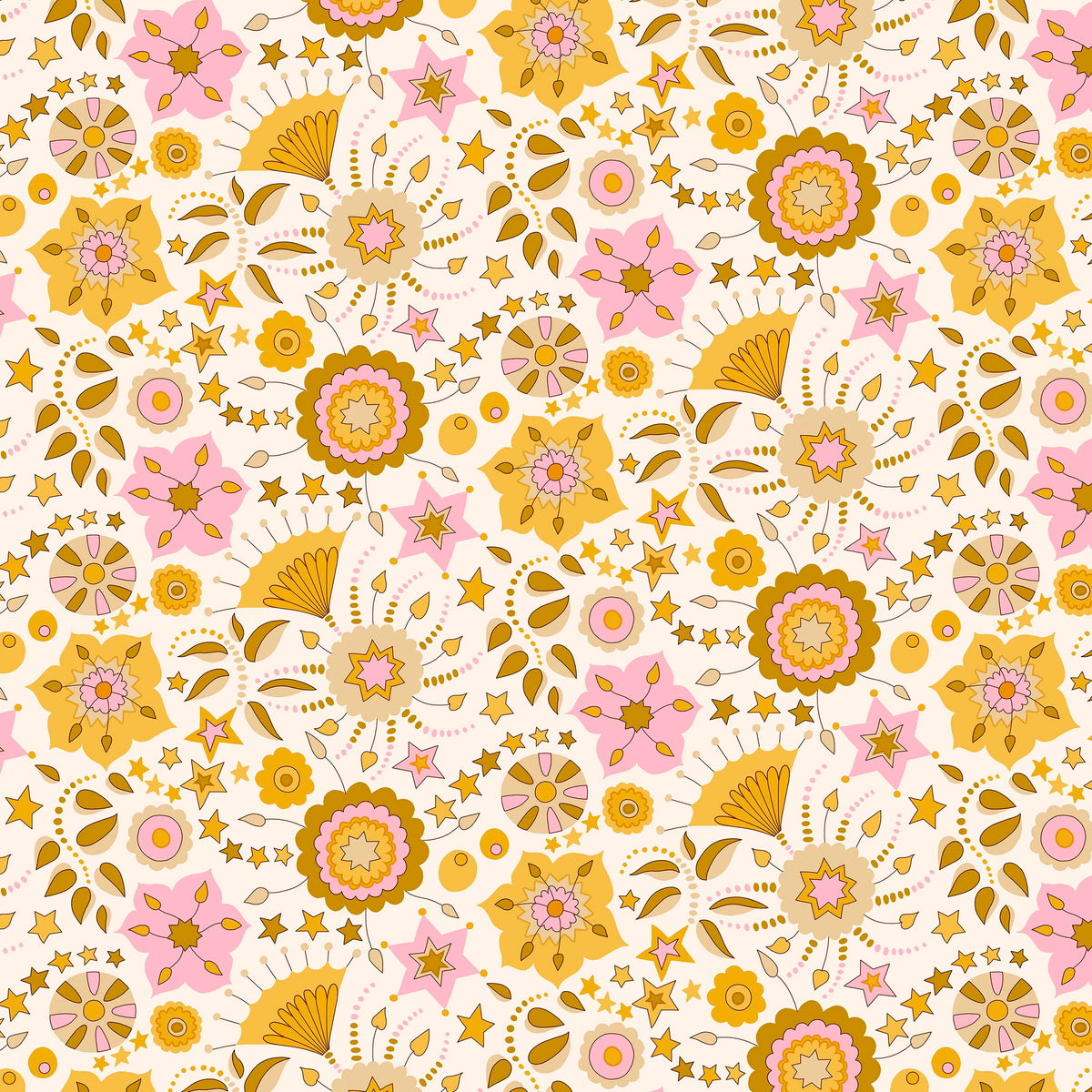 SUMMER FAIR FESTIVAL FLORALS - L01667505D - 100% Cotton