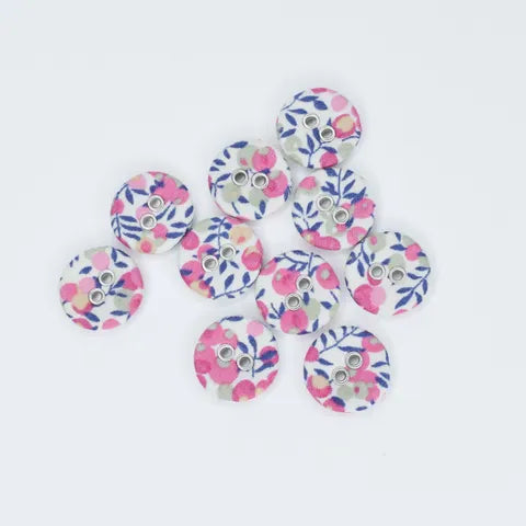 LIBERTY BUTTON 16MM WILTSHIRE BUD B - 00116B - 100% Cotton
