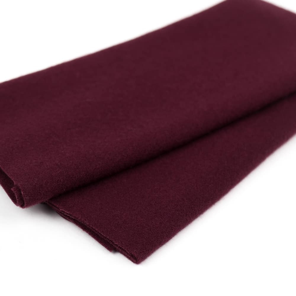 Sue Spargo Merino wool fabric LN26 Black Cherry