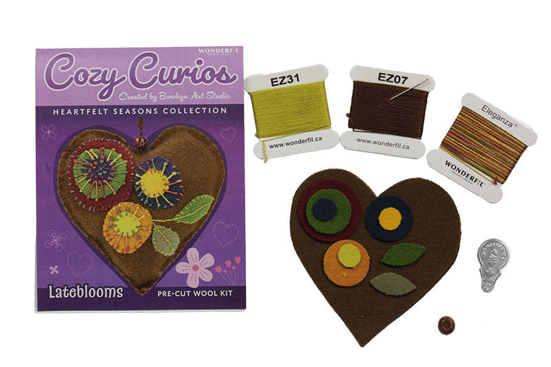 WonderFil Cozy Curios – Heartfelt Seasons Wool Kit