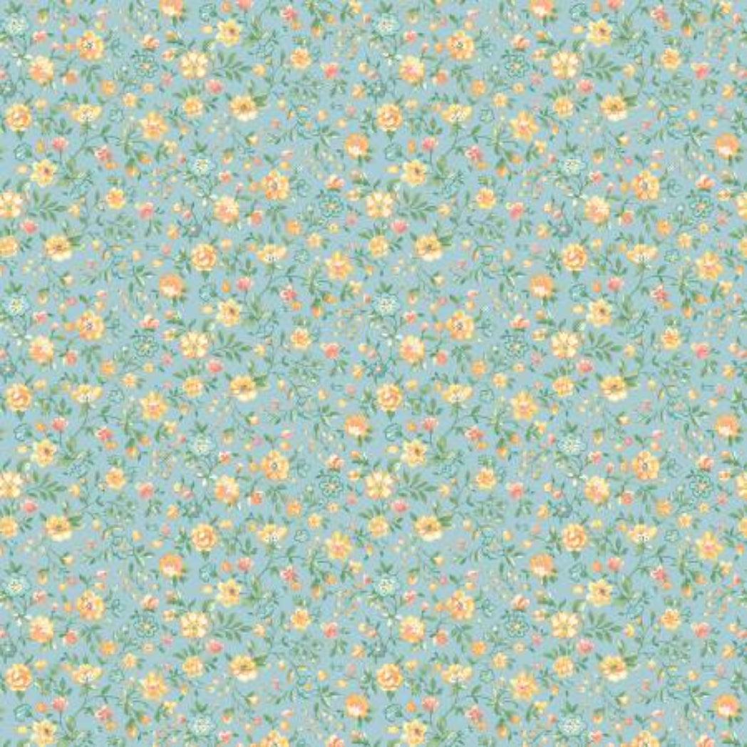 Light Blue Grace Calico Flowers R210875 0122 LT Blue