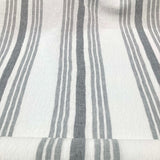 Grey/White 100% Linen 190 GSM