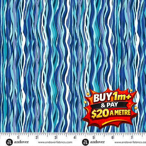 DEEP BLUE SEA - M144B2 - 100% COTTON