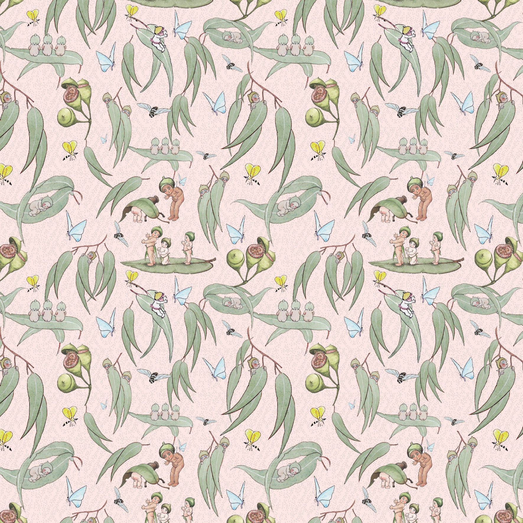 May Gibbs Garden Playtime MG1060 – 100% cotton fabric