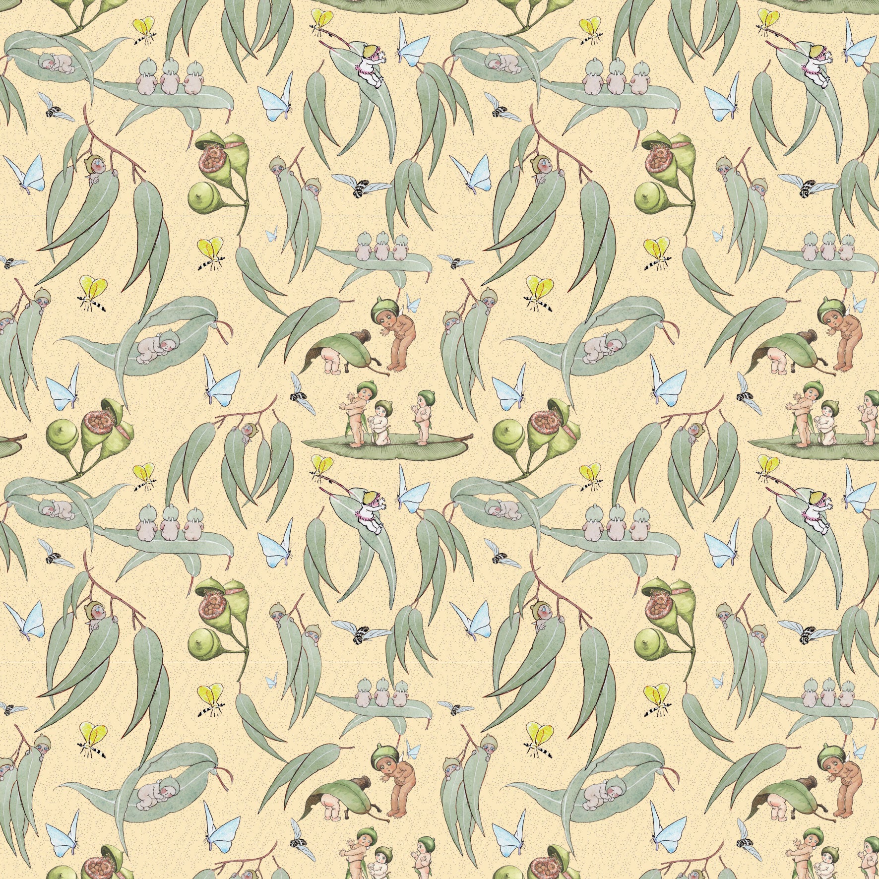 May Gibbs Garden Playtime MG1061 – 100% cotton fabric