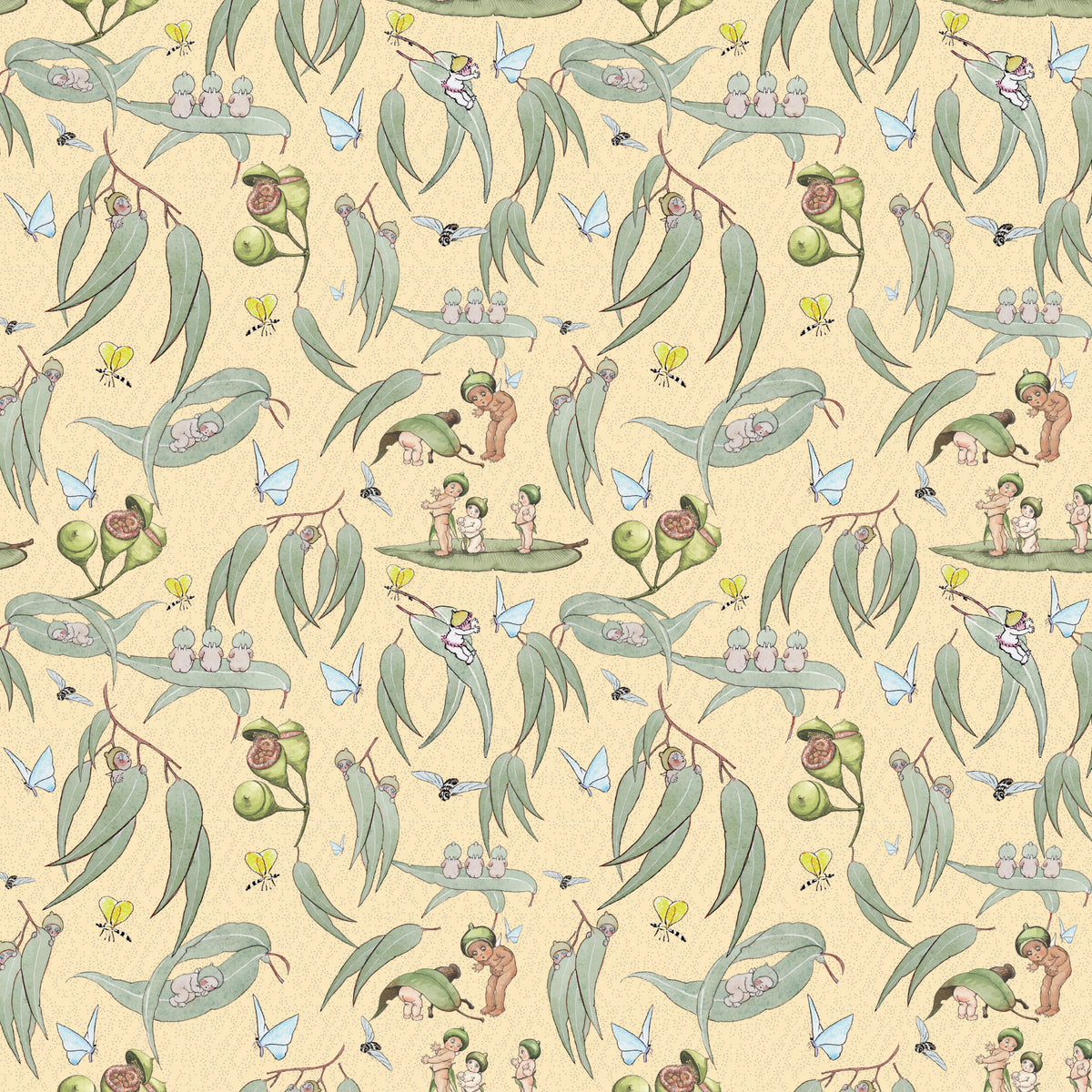 May Gibbs Garden Playtime MG1061 – 100% cotton fabric
