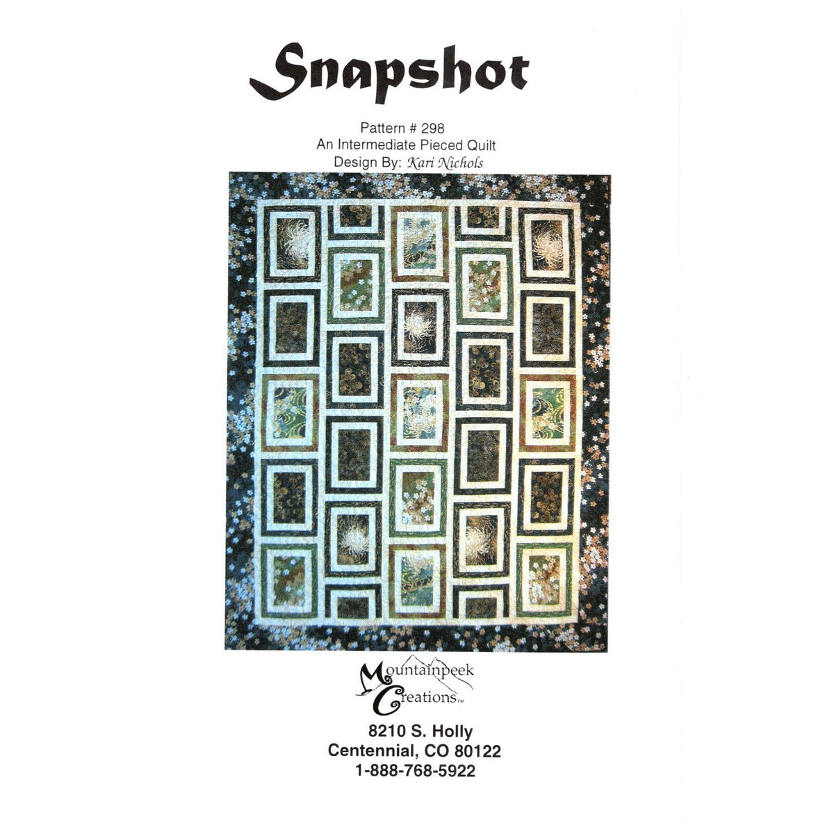 Snapshot Quilt Pattern – Mountainpeek Creations – Kari Nichols