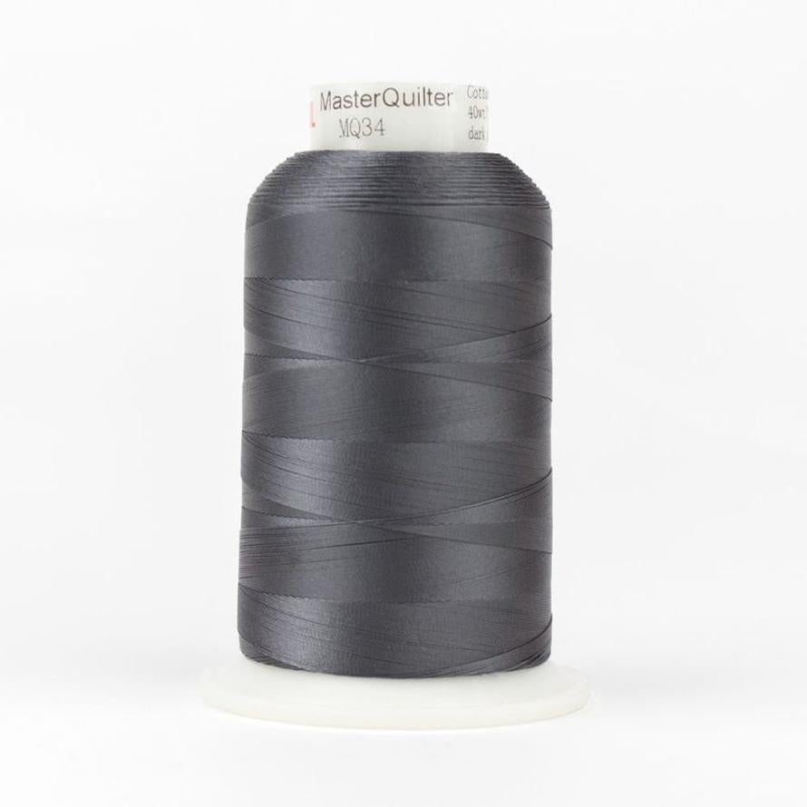 Thread - MasterQuilter Longarm Polyester - 40Wt - MQL34 - Dark Grey