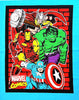 Marvel Heros Cotton Fabric Panel - Captain America, Thor, Hulk & Ironman