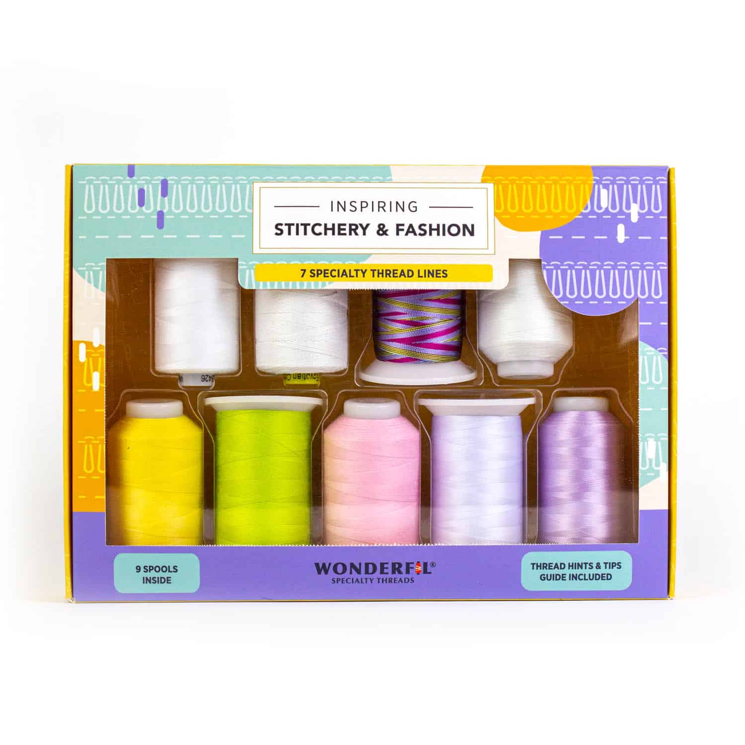 WonderFil Inspiring Stitchery & Fashion Pack – 9 Spools