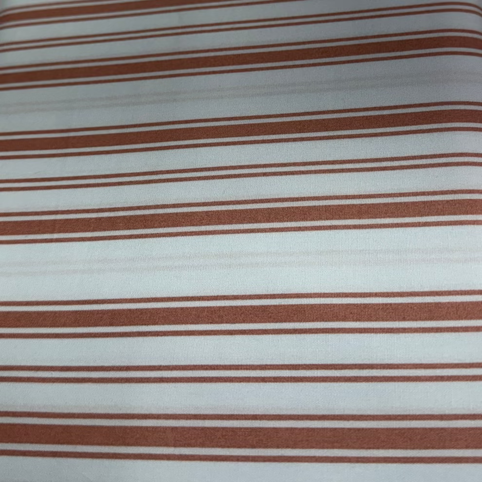 Moda Fabrics - Brown and Blue Stripes