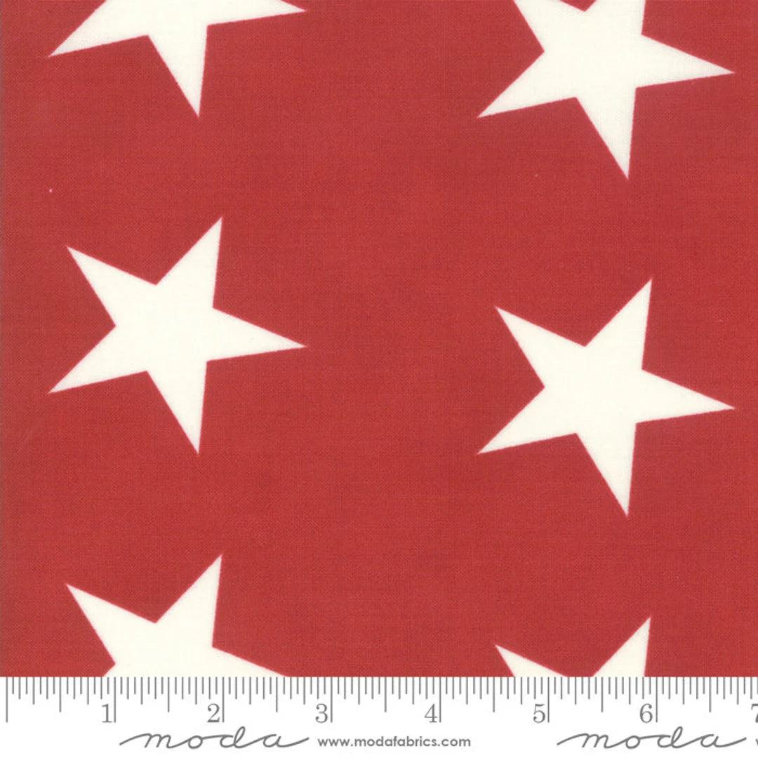 Moda Mackinac Island by Minick and Simpson - Stars on Red (Item #14889 20) WOF 110 cm - 112cm (Copy)
