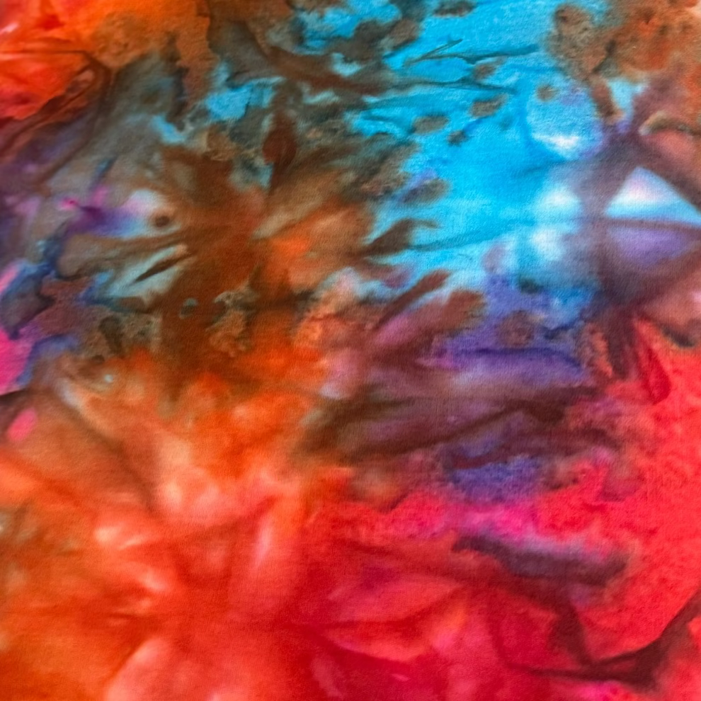 Multi Coloured Batik Fabric 100% Cotton Fabric WOF 110cm- 112cm