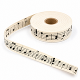 Create Handmade Ribbon Spool - 16mm x 5m - Music Notes
