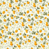 Country Floral Yellow Strawberry Cotton Fabric Nakamura