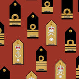 Navy Australia Insignia Red Allover 1088K Cotton