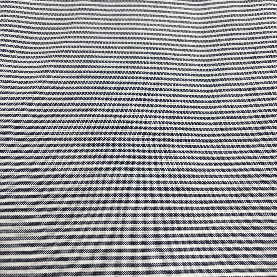 Navy/White 100% Cotton Fabric WOF 110cm-  112cm