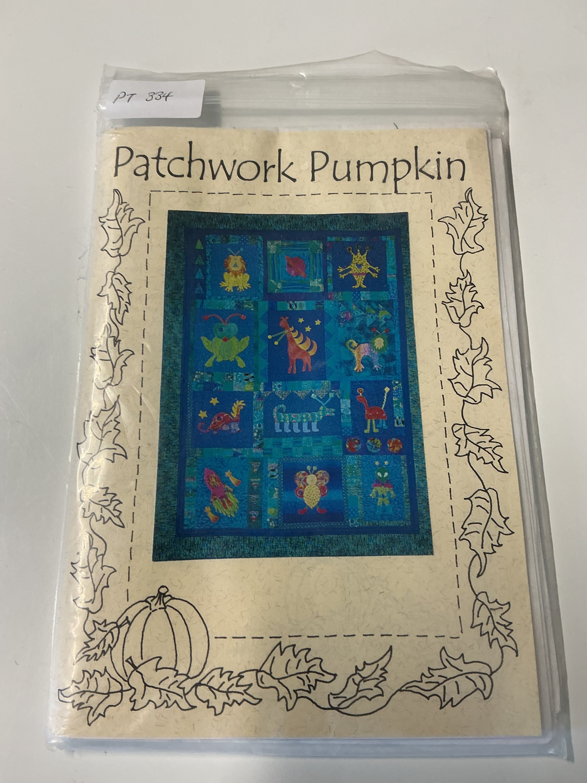 Patchwork Pumpkin Appliqué Sampler Quilt Pattern