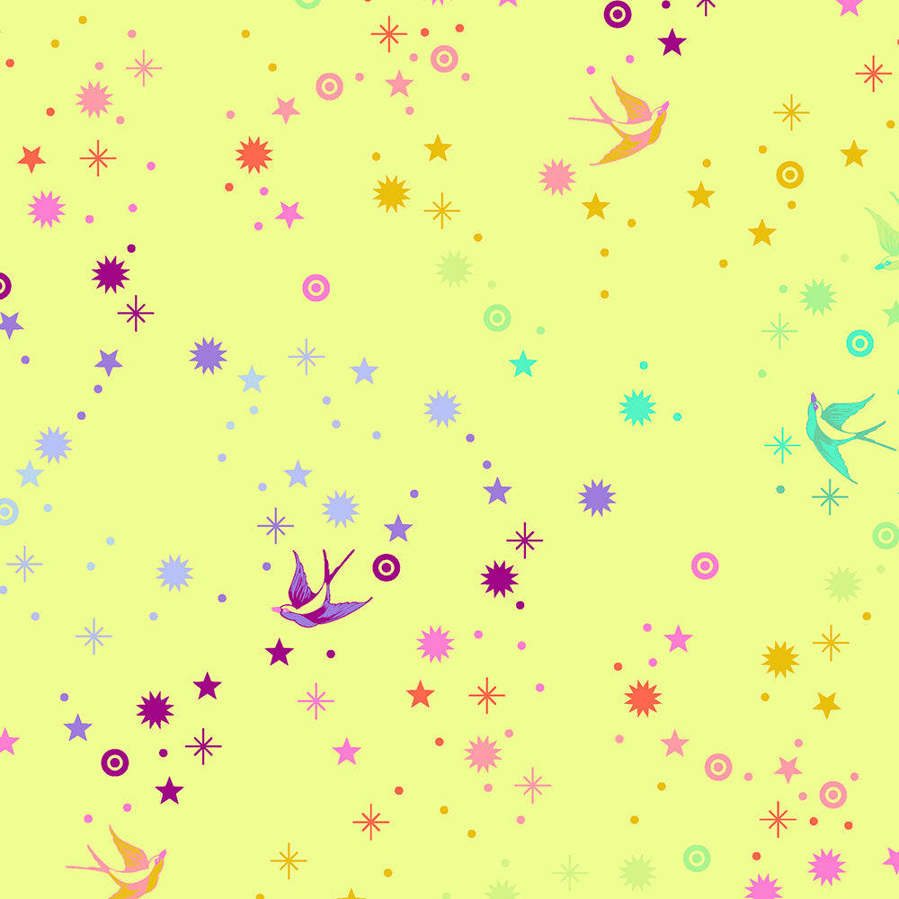Tula Pink - True Colours PWTP133 Fairy Dust - Lime