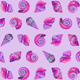 Tula Pink Floral Reef – Lil Shelly – Ultraviolet (PWTP266)