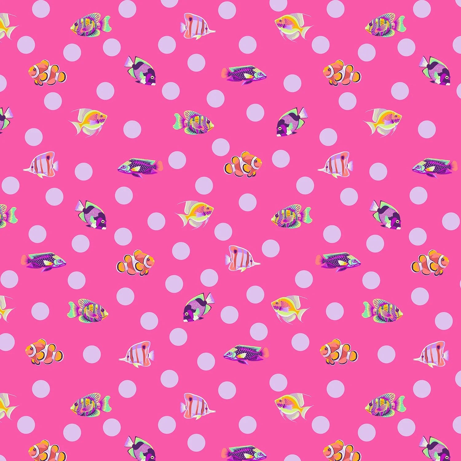 Tula Pink Floral Reef – School Crossing – Delphine (PWTP268)
