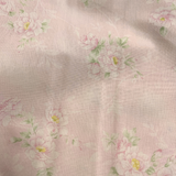 Pink Floral on Pink 100% Cotton Fabric WOF 110cm - 112cm