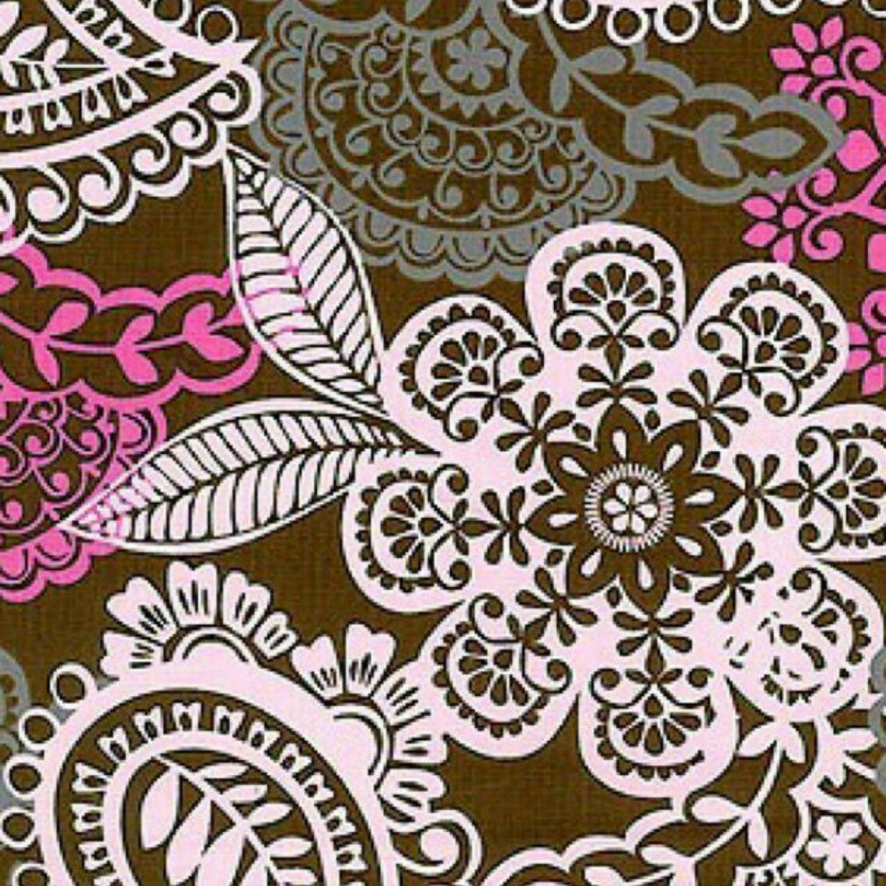 Pink Paisley Michael Miller 100% Cotton Fabric WOF 110cm-112cm