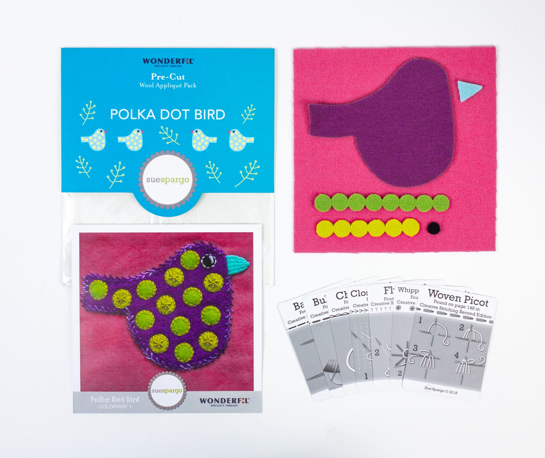 Sue Spargo Pre-Cut Wool Kits