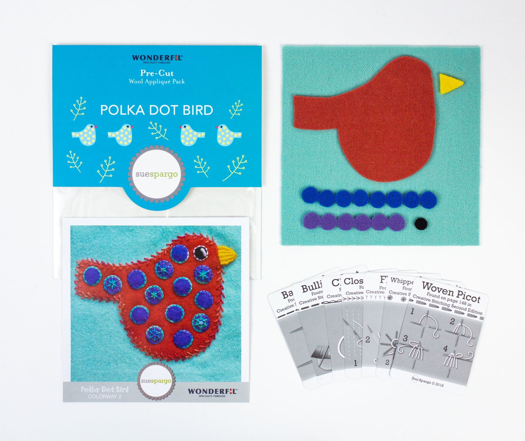 Sue Spargo Pre-Cut Wool Kits