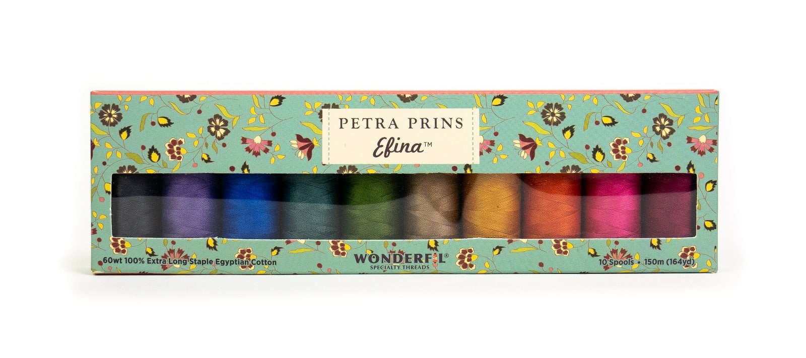 WonderFil Petra Prins Efina Packs – 60Wt Egyptian Cotton