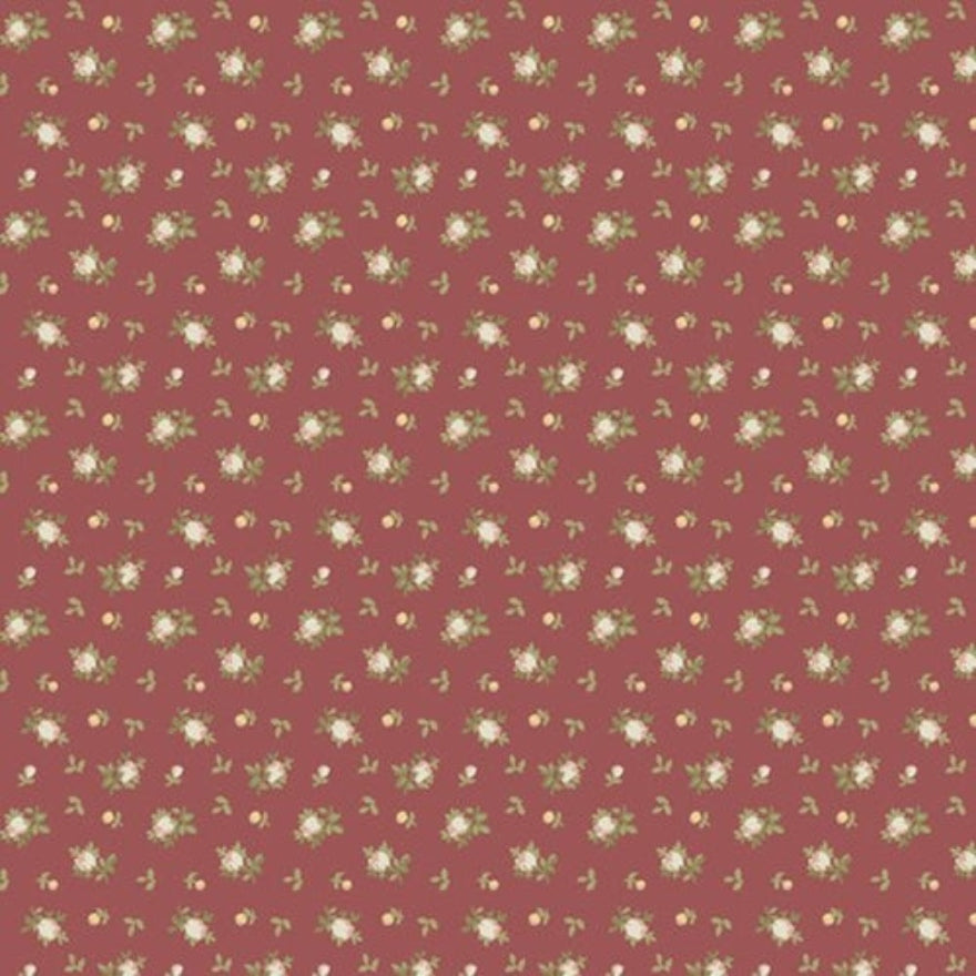 First Blush – R210658D Rosebuds Red - 100% Cotton