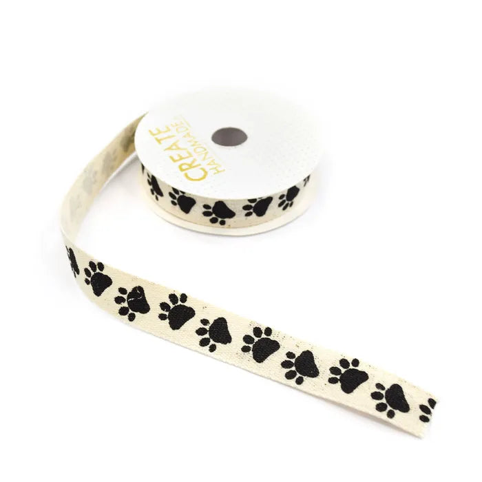 Create Handmade Ribbon Spool - 16mm x 5m - Paws