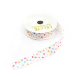 Create Handmade Ribbon Spool - 16mm x 5m - Coloured stars