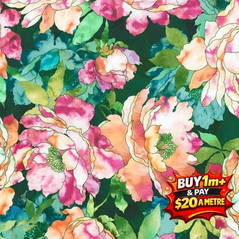 BELLA BLOSSOMS - RK23075345 - 100% Cotton